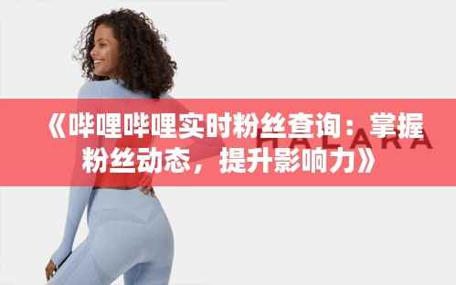 《哔哩哔哩实时粉丝查询:掌握粉丝动态,提升影响力》