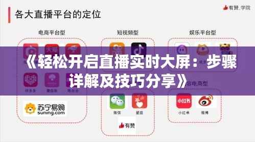 《轻松开启直播实时大屏:步骤详解及技巧分享》
