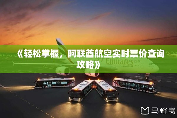 《轻松掌握,阿联酋航空实时票价查询攻略》
