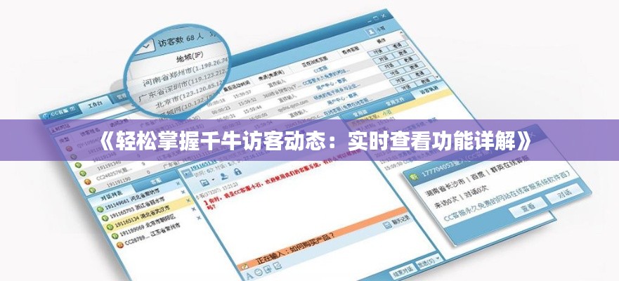 《轻松掌握千牛访客动态:实时查看功能详解》