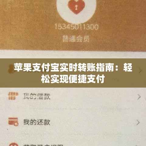 苹果支付宝实时转账指南：轻松实现便捷支付