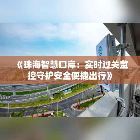 《珠海智慧口岸:实时过关监控守护安全便捷出行》