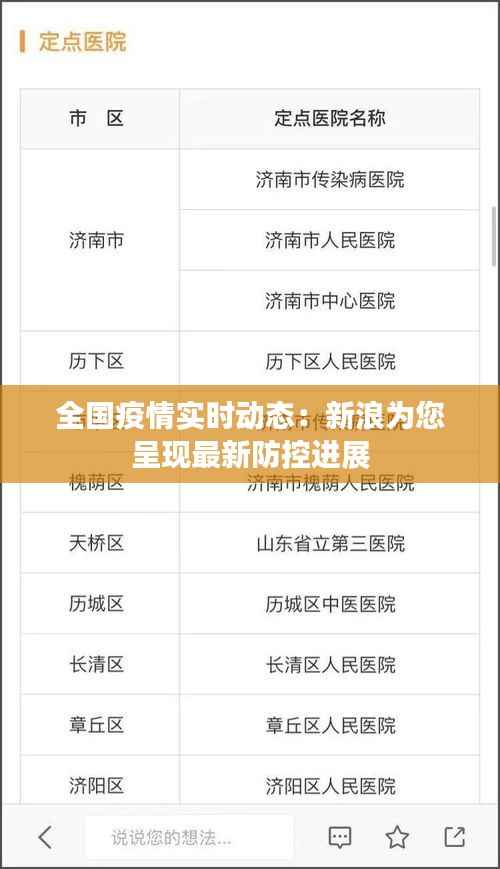 全国疫情实时动态：新浪为您呈现最新防控进展
