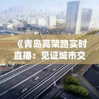 《青岛高架路实时直播：见证城市交通脉搏跳动》