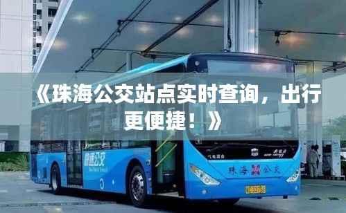 《珠海公交站点实时查询,出行更便捷!》