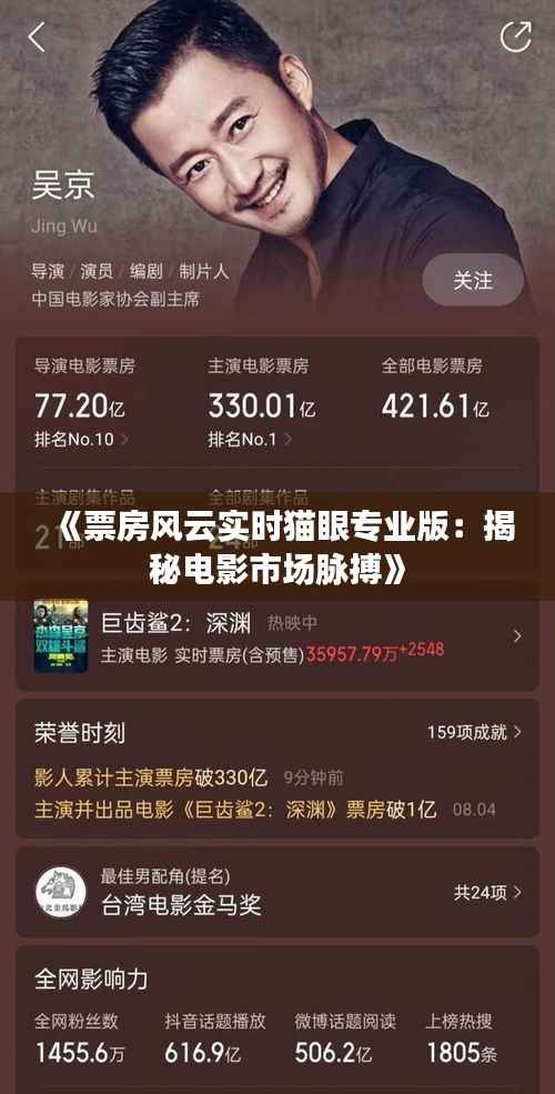 《票房风云实时猫眼专业版:揭秘电影市场脉搏》