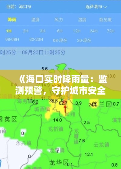 《海口实时降雨量:监测预警,守护城市安全》