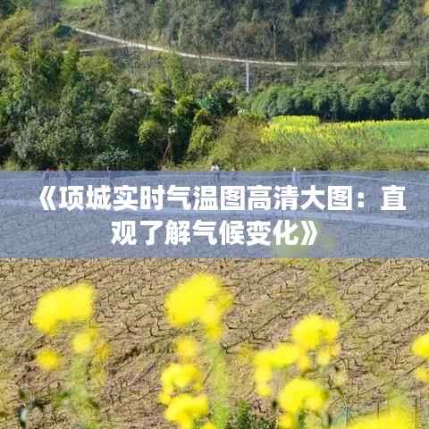 《项城实时气温图高清大图:直观了解气候变化》