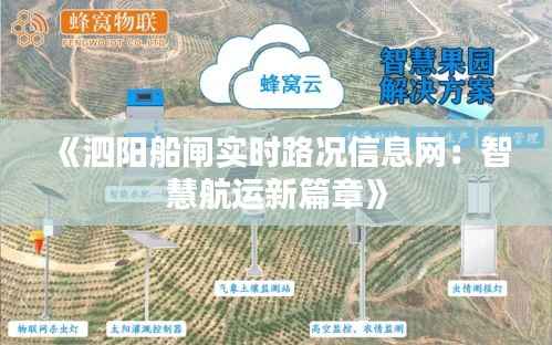《泗阳船闸实时路况信息网:智慧航运新篇章》