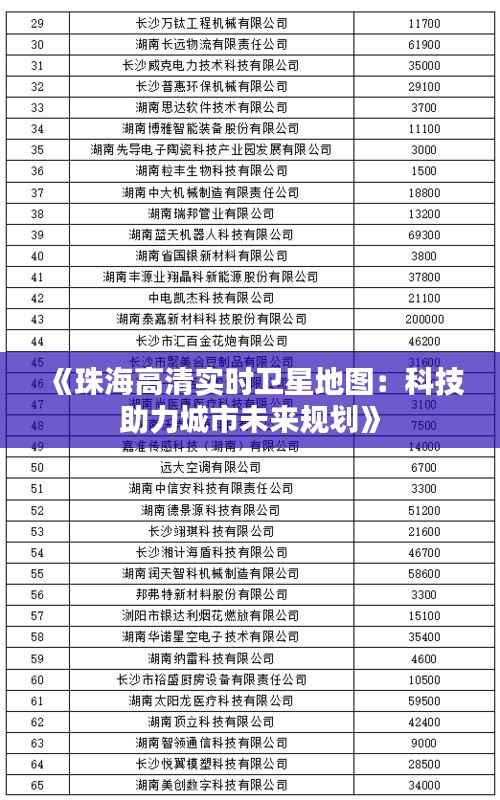 《珠海高清实时卫星地图:科技助力城市未来规划》
