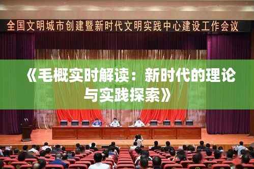 《毛概实时解读：新时代的理论与实践探索》