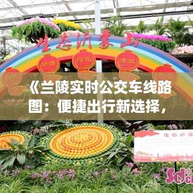 《兰陵实时公交车线路图：便捷出行新选择，解锁城市生活新篇章》