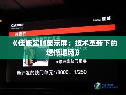 《佳能实时显示屏:技术革新下的遗憾退场》