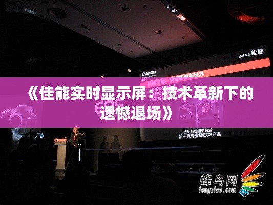 《佳能实时显示屏:技术革新下的遗憾退场》