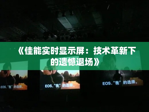《佳能实时显示屏:技术革新下的遗憾退场》