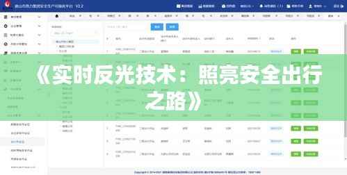 《实时反光技术：照亮安全出行之路》