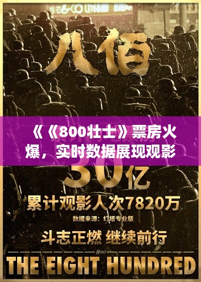 《《800壮士》票房火爆,实时数据展现观影热潮》