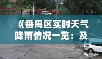 《番禺区实时天气降雨情况一览:及时掌握雨情动态》