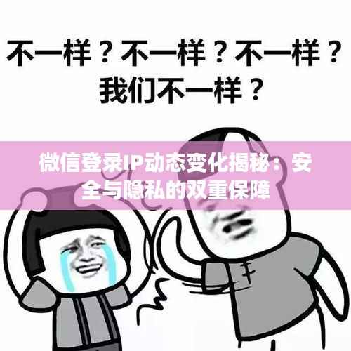 微信登录IP动态变化揭秘:安全与隐私的双重保障