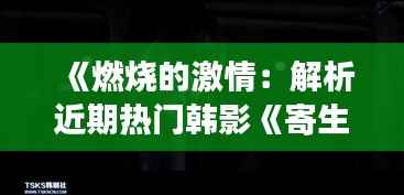 《燃烧的激情:解析近期热门韩影《寄生虫》的深层内涵》