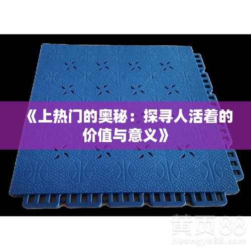 《上热门的奥秘:探寻人活着的价值与意义》