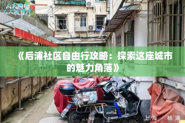 《后浦社区自由行攻略:探索这座城市的魅力角落》