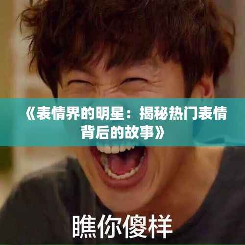 《表情界的明星：揭秘热门表情背后的故事》