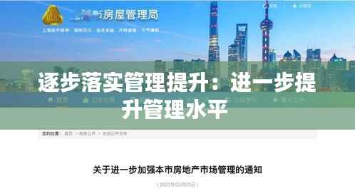 逐步落实管理提升:进一步提升管理水平