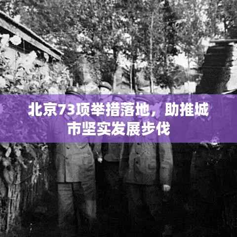 北京73项举措落地,助推城市坚实发展步伐