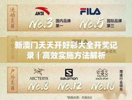 新澳门天天开好彩大全开奖记录|高效实施方法解析