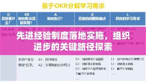 先进经验制度落地实施,组织进步的关键路径探索