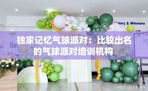 独家记忆气球派对：比较出名的气球派对培训机构 