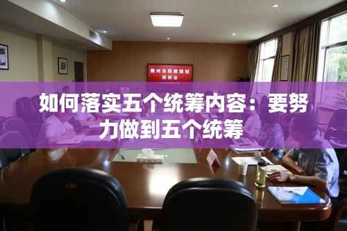 如何落实五个统筹内容:要努力做到五个统筹