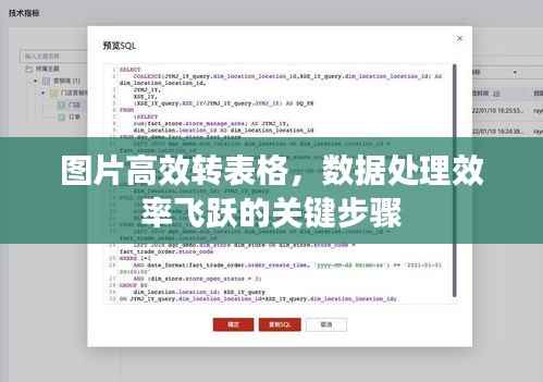 图片高效转表格,数据处理效率飞跃的关键步骤
