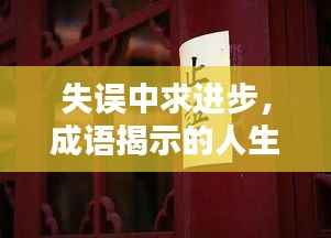 失误中求进步，成语揭示的人生智慧之道