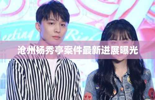 沧州杨秀亭案件最新进展曝光