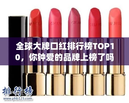 全球大牌口红排行榜TOP10,你钟爱的品牌上榜了吗?