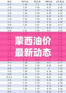 蒙西油价最新动态，今日油价查询消息速递