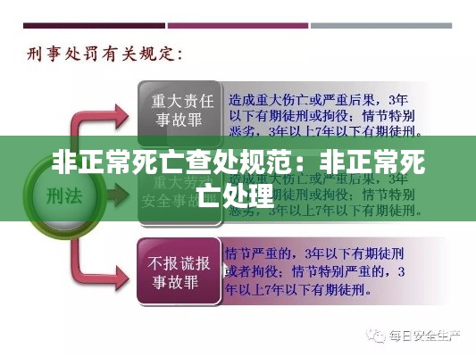 非正常死亡查处规范：非正常死亡处理 