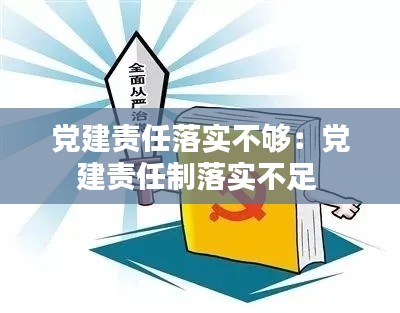 党建责任落实不够：党建责任制落实不足 