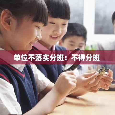 单位不落实分班:不得分班