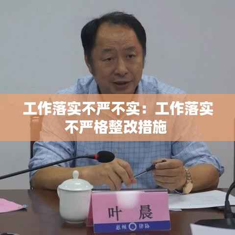 工作落实不严不实:工作落实不严格整改措施
