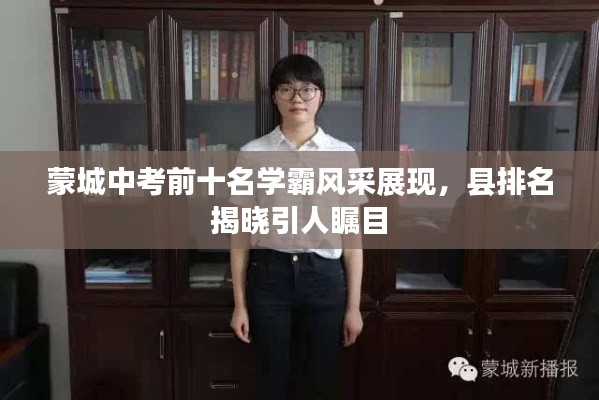 蒙城中考前十名学霸风采展现,县排名揭晓引人瞩目