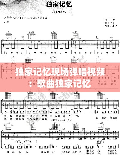 独家记忆现场弹唱视频：歌曲独家记忆 