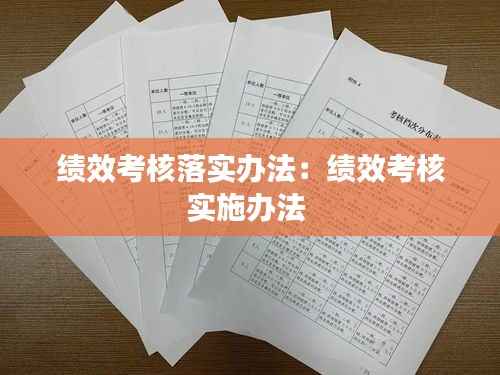 绩效考核落实办法：绩效考核实施办法 