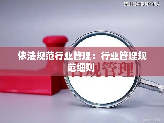 依法规范行业管理:行业管理规范细则