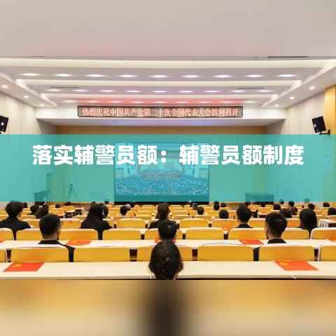 落实辅警员额:辅警员额制度