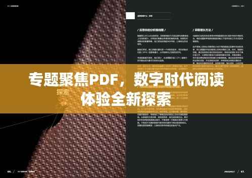 专题聚焦PDF,数字时代阅读体验全新探索