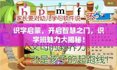 识字启蒙，开启智慧之门，识字班魅力大揭秘！