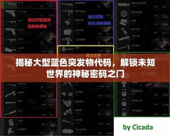 揭秘大型蓝色突发物代码，解锁未知世界的神秘密码之门